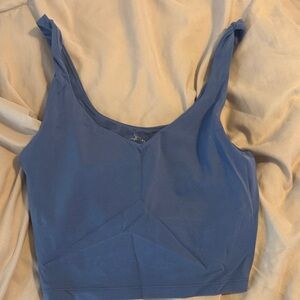 Seamless Scoop Bralette — Dusty Blue